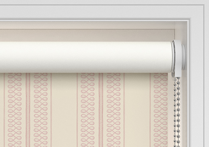 Trellis Prints, Noble Stripe Rosies Pink - Twist&Fit Roller Blind - Image 10
